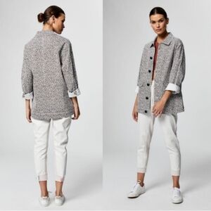 VARLEY Linwood Jacket in Washed Cheetah Animal Print Women's XS